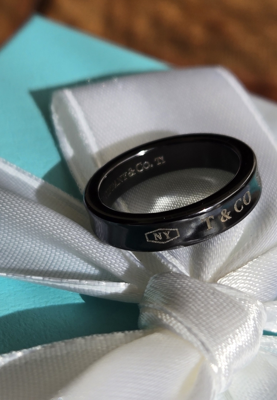 Tiffany & Co Titanium 1837 Band Ring